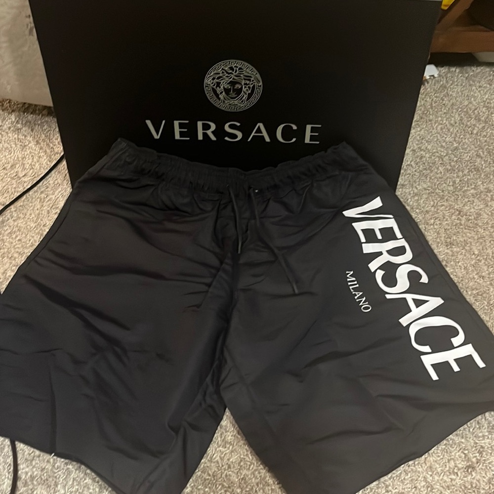 Versace Side Logo Swim Shorts
